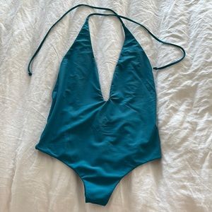 Mikoh Hinano cheeky one piece swimsuit. Beautiful teal color. Size small.